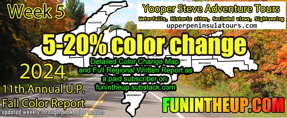 Upper Peninsula Fall Colors, Michigan 2024 Week 5